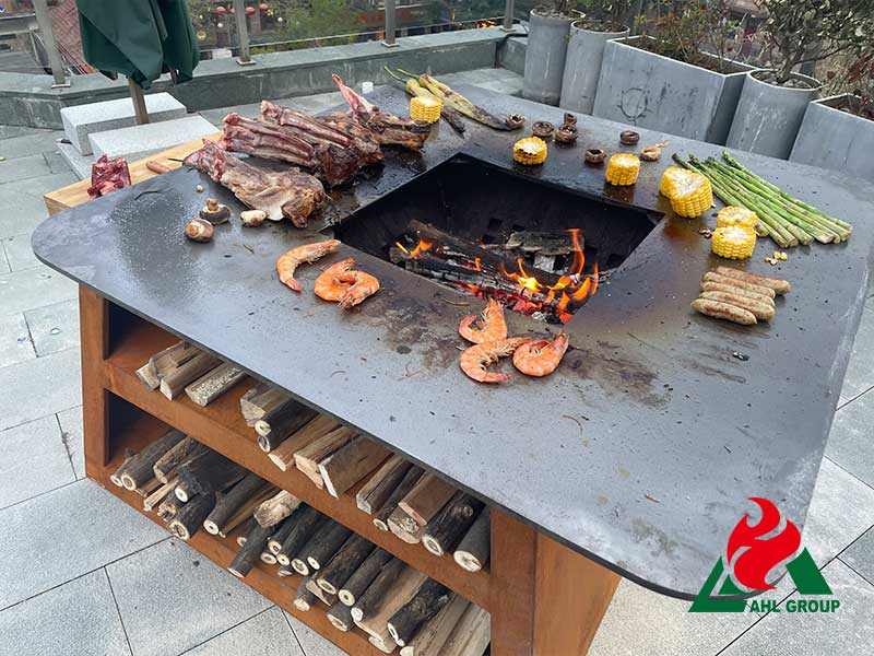 Corten Steel BBQ Grill Ideas